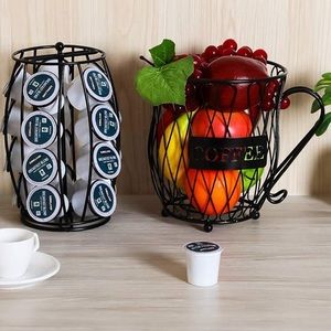 PAG Coffee Capsule Holder and Mug Storage Basket.